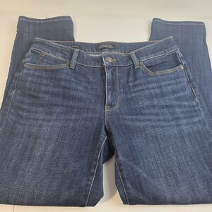Talbots Flawless Five-Pocket Boyfriend Jeans Stretch Denim Pants Women's 6 Dark